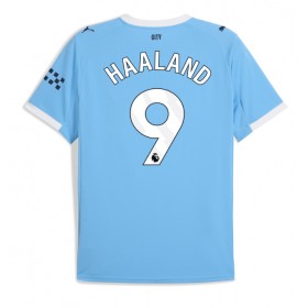 Pánské fotbalový oblečení Manchester City Erling Haaland #9 Domácí košile 2025-26 Krátkým Rukávem